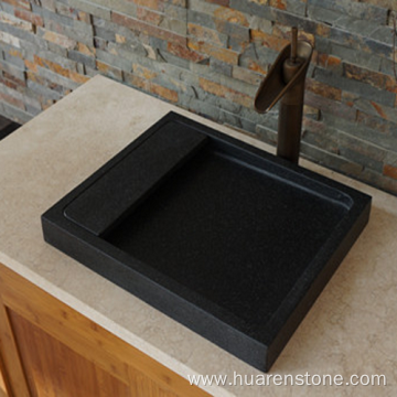 Indian black granite sink